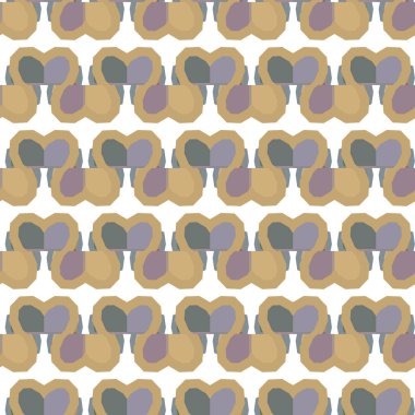 Geometrik şekilli kusursuz desen vektör çizimi