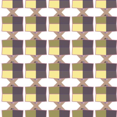 Geometrik şekilli kusursuz desen vektör çizimi