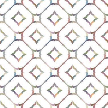 Geometrik şekilli kusursuz desen vektör çizimi