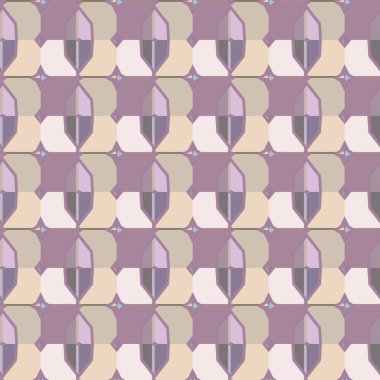 Geometrik şekilli kusursuz desen vektör çizimi