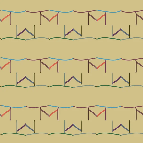 Modern Geometrisch Vectorontwerp Naadloos Patroon — Stockvector