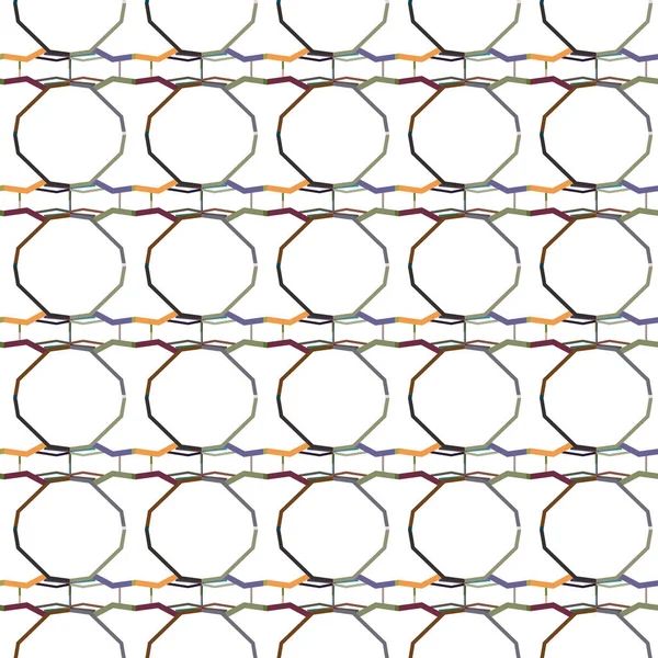 Современный Геометрический Векторный Дизайн Бесшовный Узор — стоковый вектор