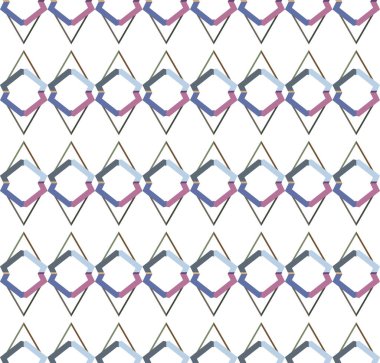 Geometrik şekilli kusursuz desen vektör çizimi