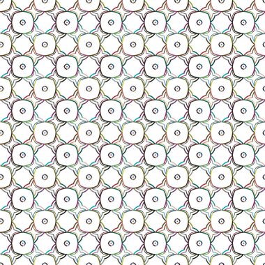Geometrik şekilli kusursuz desen vektör çizimi