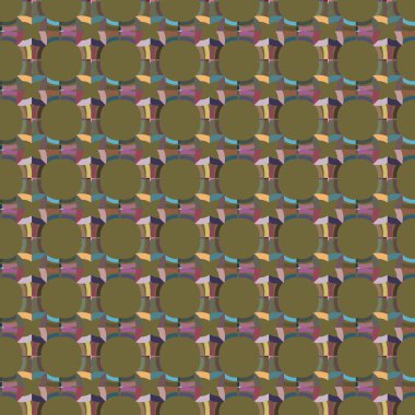 Geometrik şekilli kusursuz desen vektör çizimi