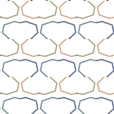 Geometrik şekilli kusursuz desen vektör çizimi