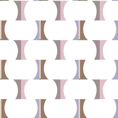 Geometrik şekilli kusursuz desen vektör çizimi