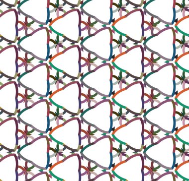 Geometrik şekilli kusursuz desen vektör çizimi