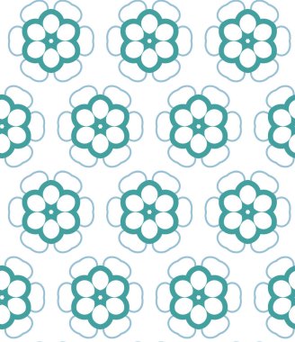 Geometrik şekilli kusursuz desen vektör çizimi