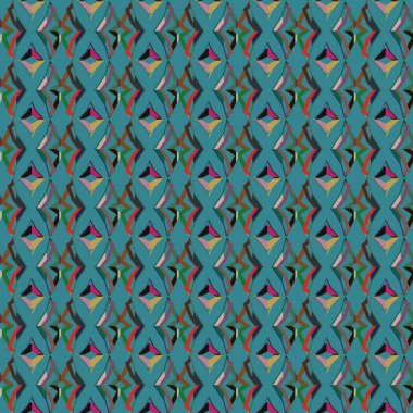 Geometrik şekilli kusursuz desen vektör çizimi