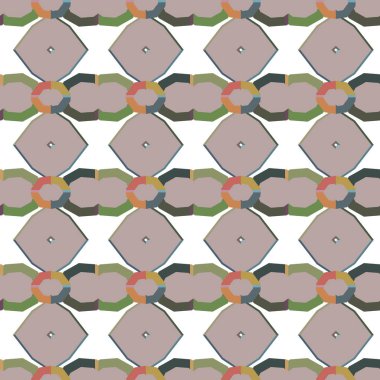 Geometrik şekilli kusursuz desen vektör çizimi