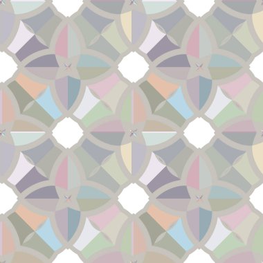 Geometrik şekilli kusursuz desen vektör çizimi