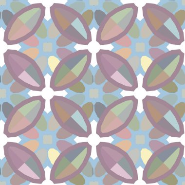 Geometrik şekilli kusursuz desen vektör çizimi