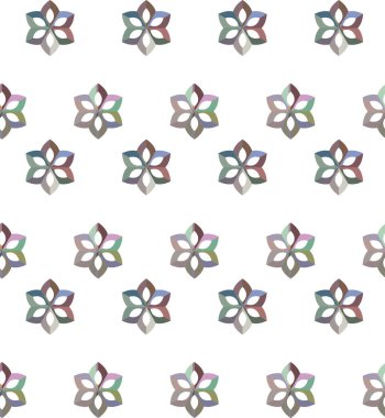 Geometrik şekilli kusursuz desen vektör çizimi