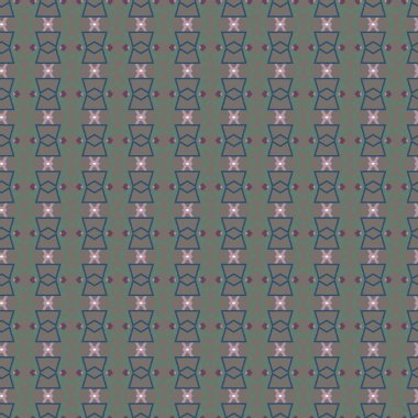 Geometrik şekilli kusursuz desen vektör çizimi