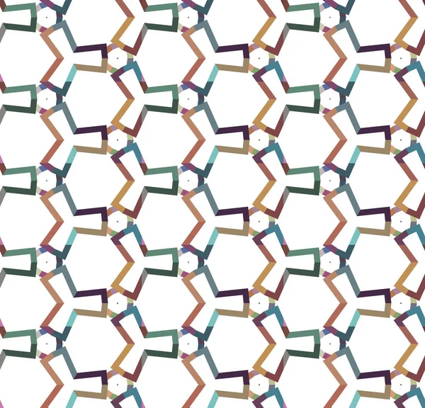 Geometrik Şekilli Kusursuz Desen Vektör Çizimi — Stok Vektör