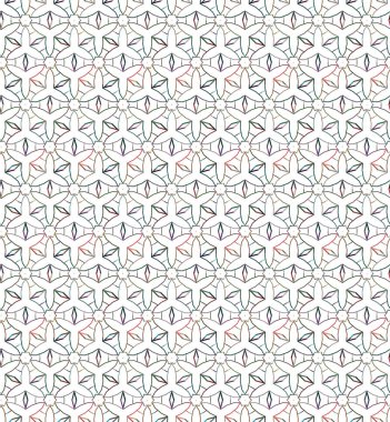 Geometrik şekilli kusursuz desen vektör çizimi