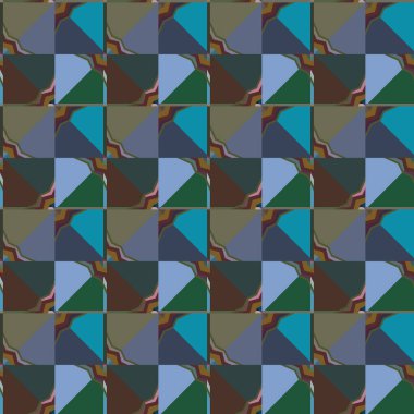 Geometrik şekilli kusursuz desen vektör çizimi