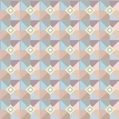 Geometrik şekilli kusursuz desen vektör çizimi