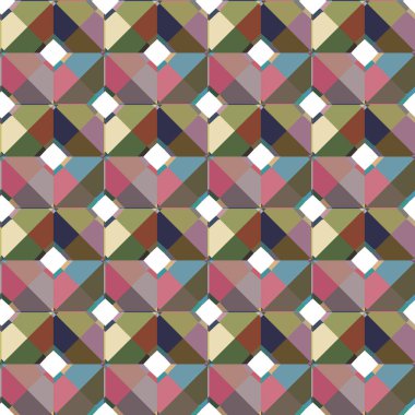 Geometrik şekilli kusursuz desen vektör çizimi