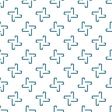 Geometrik şekilli kusursuz desen vektör çizimi