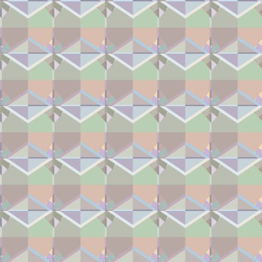 Geometrik şekilli kusursuz desen vektör çizimi