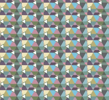 Geometrik şekilli kusursuz desen vektör çizimi