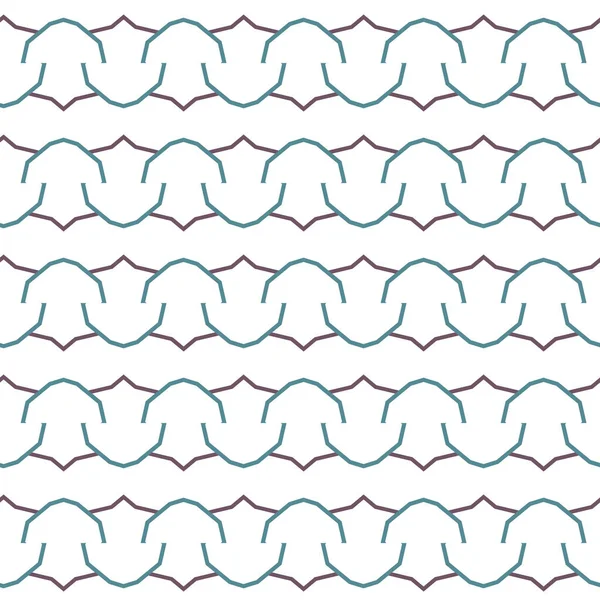 Padrão Sem Costura Com Formas Geométricas Ilustração Vetorial — Vetor de Stock