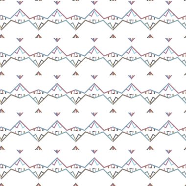 Geometrik şekilli kusursuz desen vektör çizimi