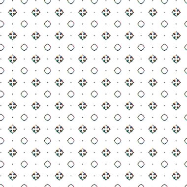Geometrik şekilli kusursuz desen vektör çizimi