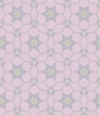 Geometrik şekilli kusursuz desen vektör çizimi