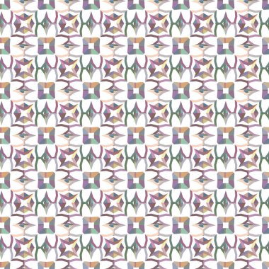 Geometrik şekilli kusursuz desen vektör çizimi