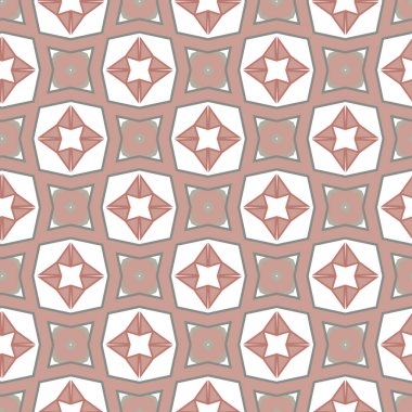 Geometrik şekilli kusursuz desen vektör çizimi