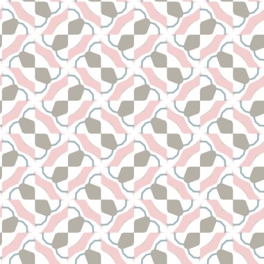 Geometrik şekilli kusursuz desen vektör çizimi