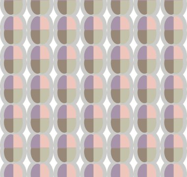 Geometrik şekilli kusursuz desen vektör çizimi