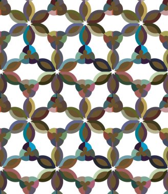 Geometrik şekilli kusursuz desen vektör çizimi