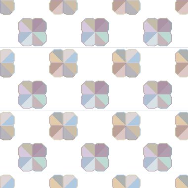 Geometrik şekilli kusursuz desen vektör çizimi
