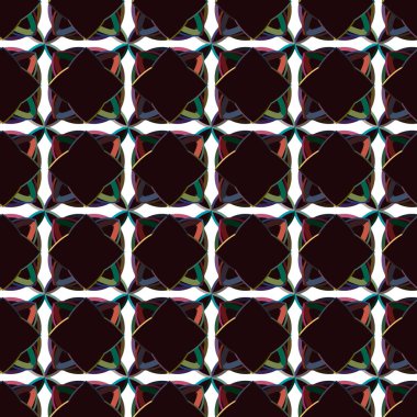 Geometrik şekilli kusursuz desen vektör çizimi