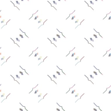 Geometrik şekilli kusursuz desen vektör çizimi