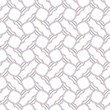 Geometrik şekilli kusursuz desen vektör çizimi