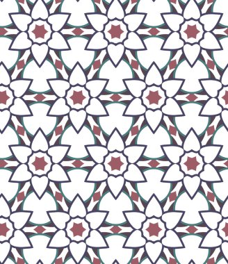 Geometrik şekilli kusursuz desen vektör çizimi