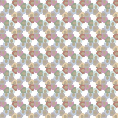 Geometrik şekilli kusursuz desen vektör çizimi