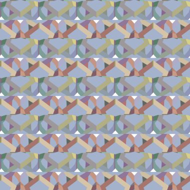 Geometrik şekilli kusursuz desen vektör çizimi