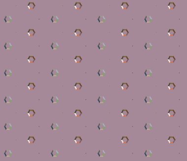 Geometrik şekilli kusursuz desen vektör çizimi