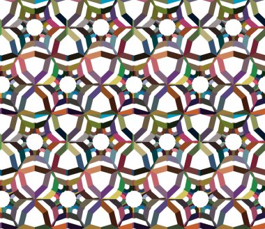 Geometrik şekilli kusursuz desen çizimi