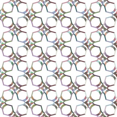 Geometrik şekilli kusursuz desen vektör çizimi
