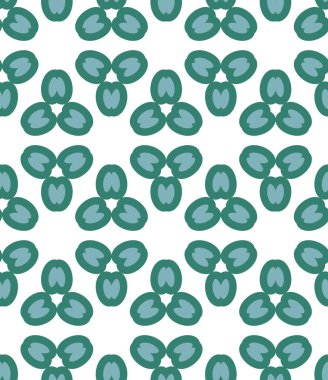 Geometrik şekilli kusursuz desen vektör çizimi