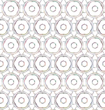 Geometrik şekilli kusursuz desen çizimi