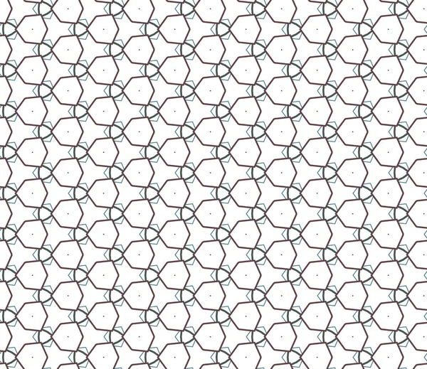 Padrão Sem Costura Com Formas Geométricas Ilustração Vetorial — Vetor de Stock