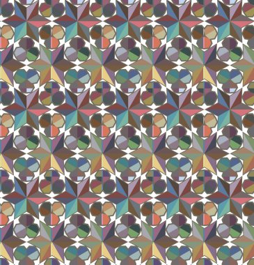 Geometrik şekilli kusursuz desen vektör çizimi